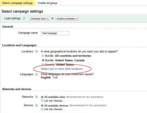 AdWords: Campaign Settings AdWords Campaign Settings