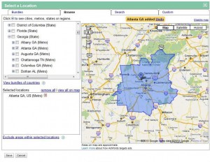 AdWords: Location Metro Area AdWords: Location Metro Area